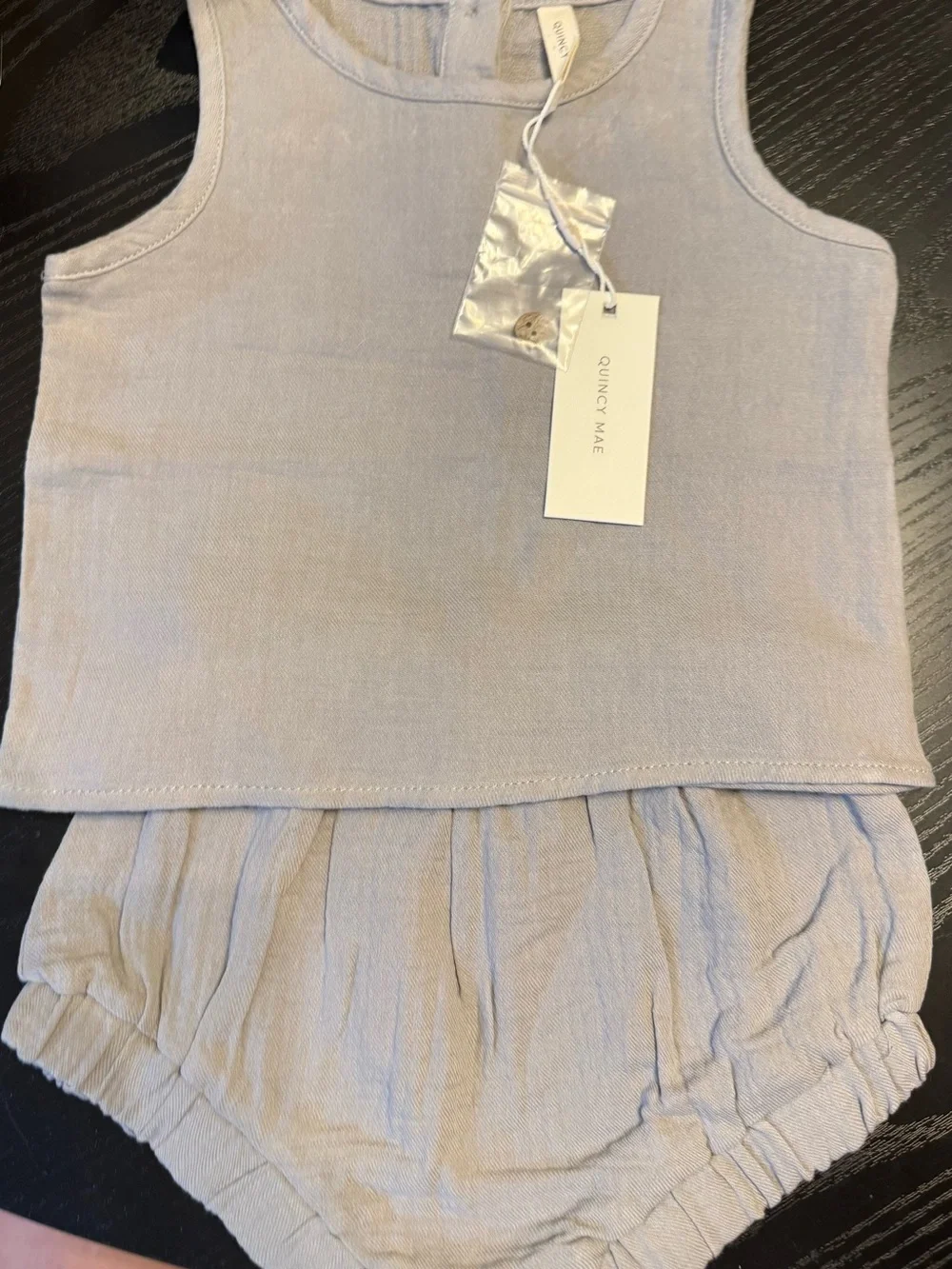 Quincy Mae Kids Tank Top & Bloomers Set in Light Lavender